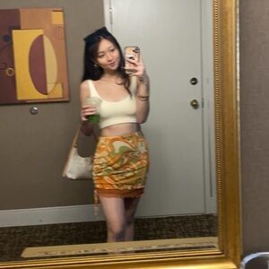 groovy mesh summer skirt